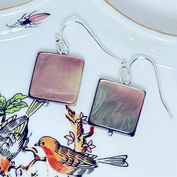 Hand Crafted Jewelry - abalone sterling silver earrings jewelry gift gifts boho beach vacation casual